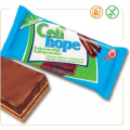 BEZGLUTEN - CELI HOPE WAFELEK Z NADZIENIEM KAKAOWYM W  POLEWIE 100 GR