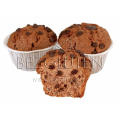 BEZGLUTEN - MUFFINSY KAKAOWE Z KAWAŁKAMI CZEKOLADY BEZGLUTENOWE 4 SZTUKI
