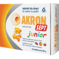 AKRON SEPT JUNIOR 18 TABLETEK DO SSANIA NA GARDŁO