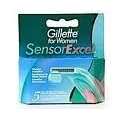 Gillette Wkłady do golarek Sensor Exel Woman 5 wkładów do maszynki do golenia dla kobiet