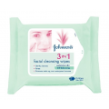 Johnson And Johnson Oczyszczanie twarzy Chusteczki 3w1 do oczyszczania twarzy do skóry mieszanej