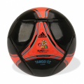 Piłka Nożna Adidas Euro 2012 Tango 12 Glider czarno-czerwona