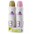 Adidas Action 3 Women Skin Respect Dezodorant antyperspiracyjny spray + Dezodorant spray Control