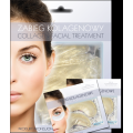 BEAUTY FACE - WALENTYNKOWY Zestaw  Diamentowa maska kolagenowa kompaktowa z diamentami i złotem na twarz + 2 x nowe rozświetlające płatki pod oczy z diamentami i złotem