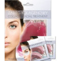 BEAUTY FACE - WALENTYNKOWY Zestaw Regenerująco nawilżająca kolagenowa kompaktowa maska kompaktowa z czerwonym winem + 2 x płatki pod oczy z czerwonym winem