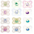 MAM Smocz.SILK TEAT uspok.Night 2-6m-cy