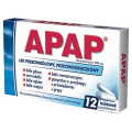 APAP 500 MG, 12 TABLETEK POWLEKANYCH