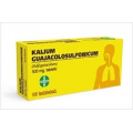 KALIUM GUAJACOLOSULFONICUM 500 MG, 10 TABLETEK