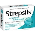 STREPSILS Z MENTOLEM I EUKALIPTUSEM  PASTYLKI 24 PASTYLKI