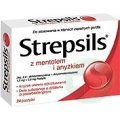STREPSILS Z MENTOLEM I ANYŻKIEM  PASTYLKI 24 PASTYLKI