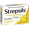 STREPSILS Z NATURALNYM MIODEM I CYTRYNĄ  PASTYLKI 24 PASTYLKI