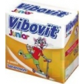 VIBOVIT JUNIOR O SMAKU BANANOWYM  PROSZEK -> PŁYN 15 TOREBEK 2 G
