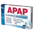 APAP 500 MG, 6 TABLETEK POWLEKANYCH