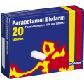 PARACETAMOL BIOFARM 500 MG, 20 TABLETEK