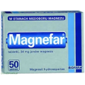 MAGNEFAR 34 MG MAGNEZU, 50 TABLETEK
