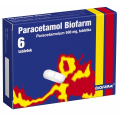 PARACETAMOL BIOFARM 500 MG, 6 TABLETEK