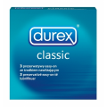 Durex Classic, Prezerwatywy ze środkiem nawilżającym, 3 sztuki