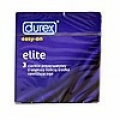 DUREX ELITE PREZERWATYWY ZE ŚRODKIEM NAWILŻAJĄCYM 3 SZT.