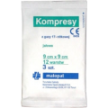 Kompresy z gazy jałowej,12-warstwowe, 9 cm x 9 cm, 3 sztuki