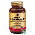 SOLGAR WAPŃ Z WITAMINĄ D 60 TABLETEK