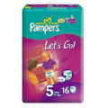 PAMPERS LET'S GO 5 JUNIOR (12-18 KG) 16 SZT.