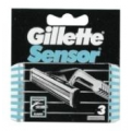 GILLETTE - OSTRZA SENSOR (3 SZTUKI)