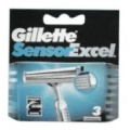 GILLETTE - OSTRZA SENSOR EXCEL 3 SZTUKI