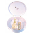 DIOR JADORE ZESTAW: WODA PERFUMOWANA 50 ML + MINIATURKA 5 ML + ELEGANCKI KUFEREK