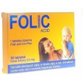 FOLIC, 400 MG  30 TABLETEK