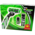 GILLETTE M3 POWER NITRO - ZESTAW: MASZYNKA + ŻEL DO GOLENIA + BALSAM PO GOLENIU