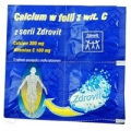 CALCIUM W FOLII Z WITAMINĄ C, 12 TABLETEK MUSUJĄCYCH O SMAKU CYTRYNOWYM
