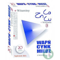 WAPŃ CYNK MIEDŹ Z WITAMINĄ C 20 TABLETEK