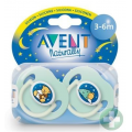 AVENT SMOCZEK DO USPOKAJANIA SILIKONOWY 3M+ NOCNY 2 SZT.-WYPRZEDAŻ