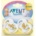 AVENT SMOCZEK DO USPOKAJANIA SILIKONOWY 0-3M DEKOROWANY 2 SZT.