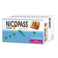 NICOPASS 1,5 MG PASTYLKI DO SSANIA LUKRECJOWO-MIĘTOWE 96 SZT.