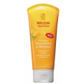 WELEDA DLA DZIECI Z NAGIETKIEM - SZAMPON I ŻEL DO MYCIA CIAŁA 200 ML