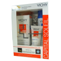 VICHY CAPITAL SOLEIL ZESTAW NAWIŻAJĄCY KREM DO TWARZY SPF 50 + WODA TERMALNA GRATIS