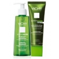 VICHY NORMADERM ZESTAW KREM NA NOC ZWALCZAJĄCY NIEDOSKONAŁOŚCI + ŻEL OCZYSZCZAJĄCY 200 ML