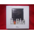 ZESTAW MINIATUR W SKÓRZANYM OPAKOWANIU 5X 10ML FAHRENHEIT, FAHRENHEIT 32, DIOR HOMME, EAU SAVAGE, HIGHER ENERGY