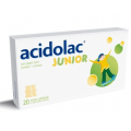 Acidolac Junior 20 misio-tabletek o smaku białej czekolady