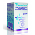 Amidrop, Płyn do przemywania oczu, 2 x 5 ml