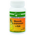 Błonnik z ananasem + CLA, 100 tabletek