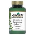 Swanson Cynamon, Gymnema, Morwa, 120 kapsułek
