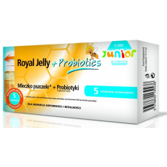 WALMARK MLECZKO PSZCZELE + PROBIOTYK JUNIOR FIOLKI 5 X 7,5 ML