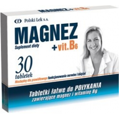 MAGNEZ + VITAMINA.B6 TABLETKI  30 TABLETEK