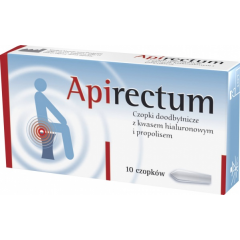 APIRECTUM CZOPKI PROPOLISOWE 10 SZTUK
