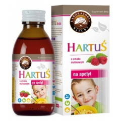 LABORATORIA NATURY HARTUŚ  SYROP NA APETYT O SMAKU MALINOWY 150 ML