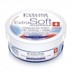 OSTATNIA SZTUKA! EVELINE EXTRA SOFT ODŻYWCZY KREM DO TWARZY I CIAŁA DO SKÓRY WRAŻLIWEJ I SKŁONNEJ DO ALERGII 100 ML