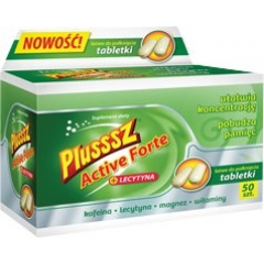 PLUSSSZ ACTIVE FORTE + LECYTYNA 50 TABLETEK