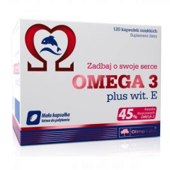 Olimp Omega 3 Plus, Witamina E, 120 kapsułek